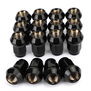 Confezione 16 dadi conici neri 3/8"-24 per Polaris Ranger 700 RZR 900XP 800 570 - Foto 1 di 12