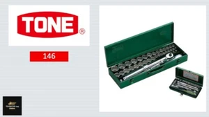 TONE PRODUTTORE DI APPARECCHIATURE ORIGINALI 146 1/4" 1/2" 3/4" 6,12 pz set chiavi mix 66 strumenti GIAPPONESE - Foto 1 di 3