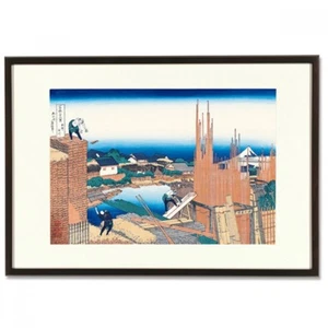 Stampa xilografia Hokusai - Honjo Tatekawa il cantiere - 36 vedute di Mt. Fuji - Foto 1 di 7
