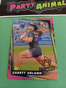 Garett Delano Party Animals Leaf 2024 Baseball Card PAB - 9 Savannah Bananas - Picture 1 of 2