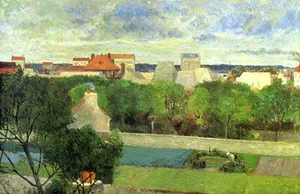 Paul Gauguin - Market gardens of Vaugirard 1879 Signed -17" x 22" Fine Art Print - Picture 1 of 1