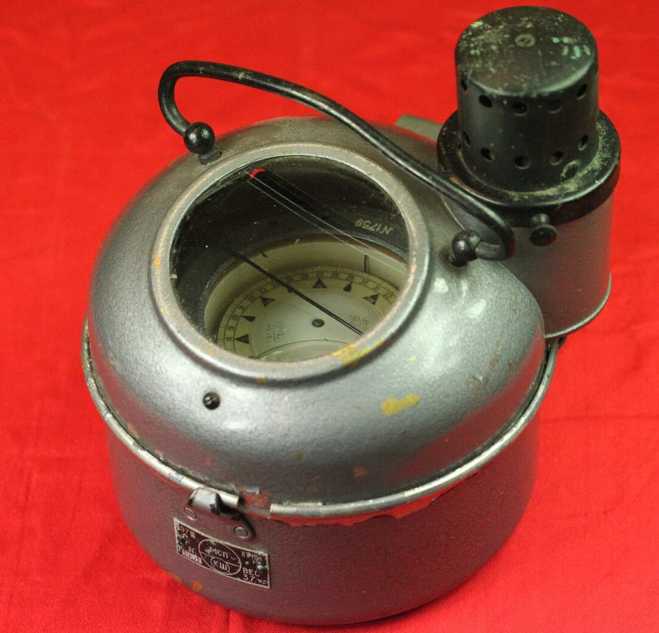 URSS barco soviético russo navio marinho bússola de latão KT-M1m 75mm 1978 - Imagem 1 de 4
