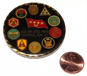 Challenge Coin - Republic of Korea - ROK - Chairman - JCS - 4-Star General Kim - Picture 1 of 2