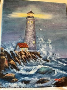 11 x 14 Original Oil Painting on Canvas....."Light of Hope" - Picture 1 of 12