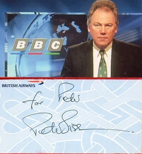 NEWS/JOURNALISTS - PETER SISSONS - signed flight slip + picture - Bild 1 von 1