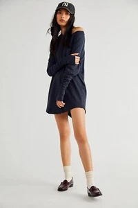 $58 We the Free People Thumb Holes Arden Tee in Black Small NEW F771 - Picture 1 of 9