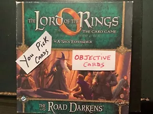 LORD OF THE RINGS The Road Darkens Objective Cards SAGA EXPANSION You Pick 2014 - Picture 1 of 6