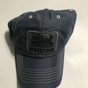 CHUGG Locomotora Tren Cerveza GORRA Sombrero Gorra Azul Gris Rendimiento Poliéster - Imagen 1 de 5