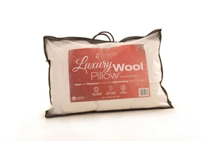 Luxury 100% Pure Wool Luxury Pillow 19" x 29" UK Wool Filled Choose your Density - Picture 1 of 1