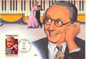 Estados Unidos 1985 Artes Escénicas y Artistas, JEROME KERN 22 C cabina. Tarjeta máxima - Imagen 1 de 1