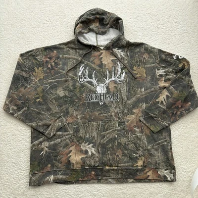 Sudadera con Capucha Red Head Oak Camuflada Ciervo Calavera Cuerno Sudadera con Capucha Para Hombre Talla XXL Gran Desvanecimiento Foto 1 de 4
