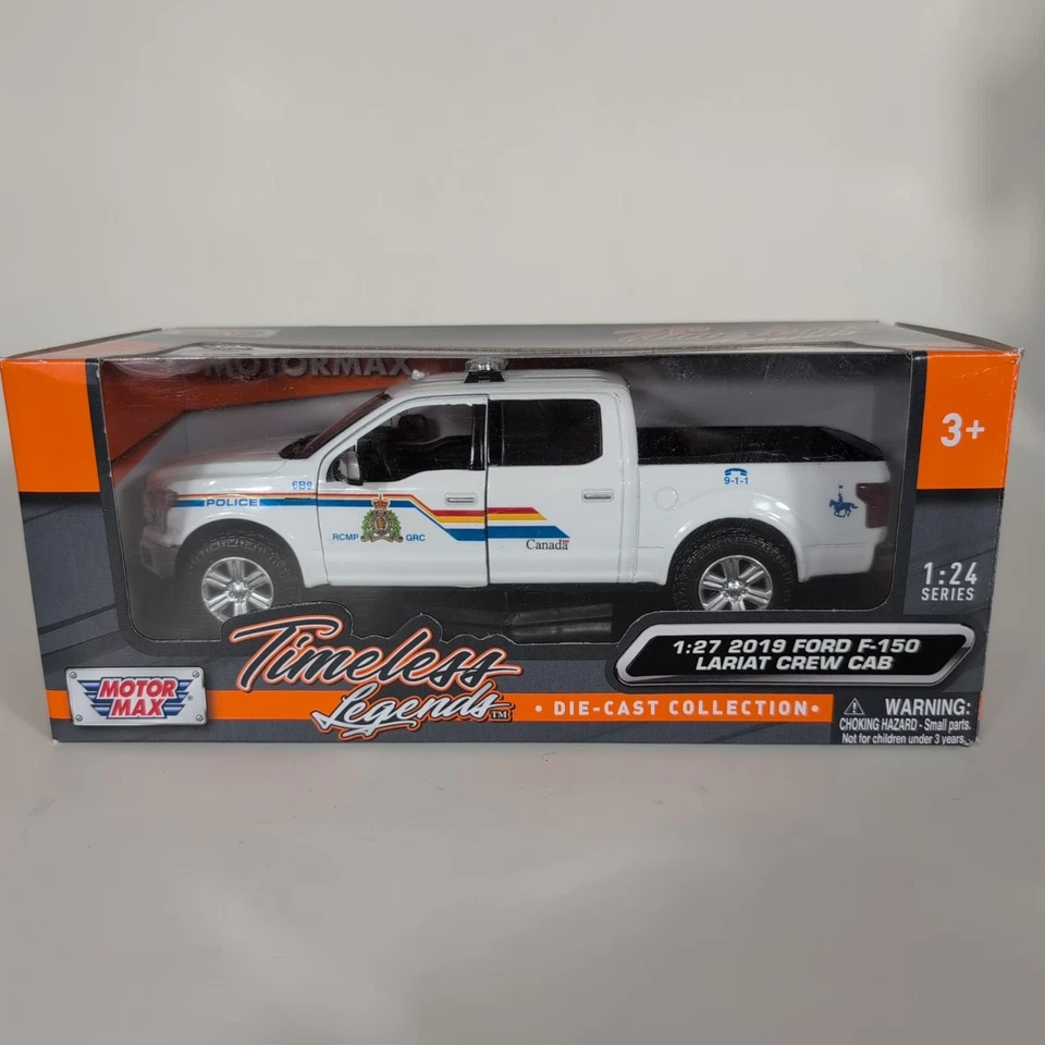 2019 Ford F-150 RCMP полицейский грузовик 1:24 Motormax незначительный ремонт в коробке редкая трудно найти - Изображение 1 из 4