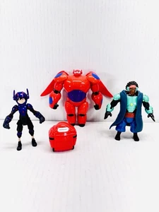 Lotto 3 action figure Disney Big Hero 6 Bandai Hiro corazzate Baymax Wasabi 5" - Foto 1 di 6