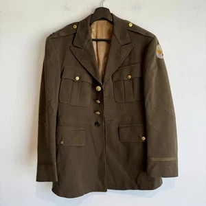 WWII US Army Air Corps Officer Pilot Uniform Named Felt Patch 1st Air Force - Picture 1 of 8
