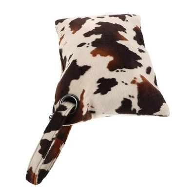  Cow Print Clutch Purse For Women Brown Cow Pattern Small Handheld Bag Unique - Image 1 of 4
