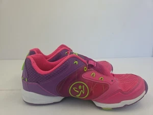 Zumba Flex II Remix Women’s Training Shoes Sz 8 Pink Blue Neon Dance Sneakers - Picture 1 of 11