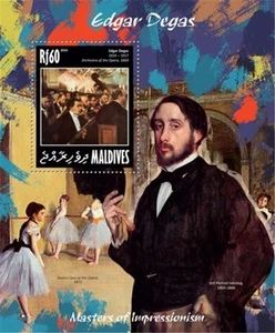 Maldives - 2014 Edgar Degas - Stamp Souvenir Sheet - 13E-116 - Picture 1 of 1