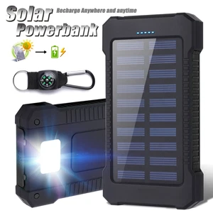 20000mAh Solar Power Bank Pack USB LED Battery Pack Portable Charger For Phone - Bild 1 von 12