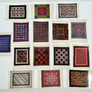 Vintage Museum of American Folk Art Quilt Postkarten Lot 14 Postkarten unbenutzt - Bild 1 von 15