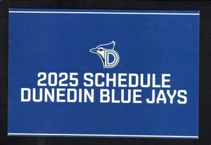 Dunedin Blue Jays 2025 Large Card Schedule April Version - Picture 1 of 2