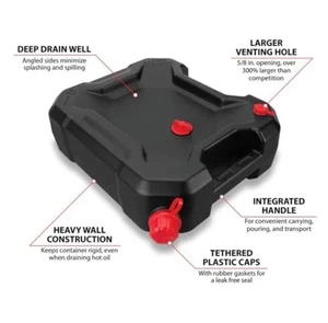  W4076 10 Quart Ölablassbehälter, Tiefablassbrunnen, 10 Quart Ablasswanne - Bild 1 von 3