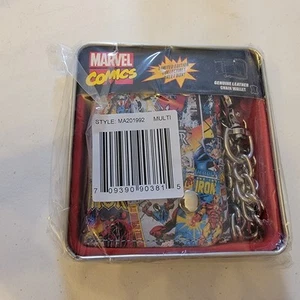 Cartera triple con cubierta de cómic Marvel Avengers con cadena nueva - Imagen 1 de 12