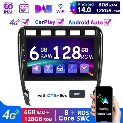 DAB+ Für Porsche Cayenne 9PA 2002-10 CarPlay Android 14 Autoradio GPS Navi WIFI - Bild 1 von 4