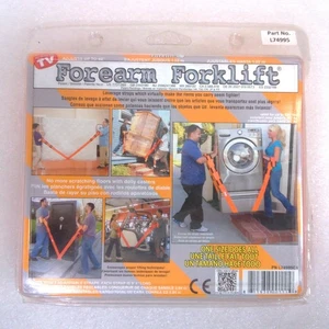 Forearm Forklift Lifting and Moving Straps Up to 800 lbs Orange NEW - Picture 1 of 13