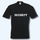 T-Shirt Security schwarz S-XXXL Textildruck