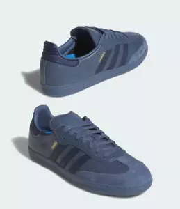 adidas Originals SAMBA ADV JH8803 Preloved Ink Gold Metallic Men's Size - Picture 1 of 10