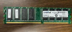Crucial 1GB DDR1 DDR1400 PC3200 400MHZ 184PIN 184 DIMM Intel PC Desktop RAM 64X8 - Picture 1 of 1