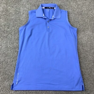 RLX Ralph Lauren Classic Fit Knit Top Women's Small Sleeveless Blue Wicking - Picture 1 of 8