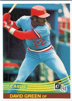 1984 Donruss #425 David Green St. Louis Cardinals - Image 1 of 2