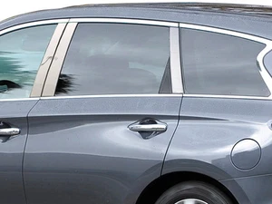 Stainless Chrome Pillar Posts 6PCS QAA Window Trim FOR Infiniti QX60 2014-2020 - Picture 1 of 4