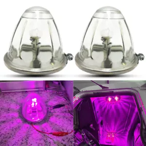 2x Pink Sleeper Cab Watermelon Light Glass Kit 1 Wire For Freightliner Cascadia - Picture 1 of 8