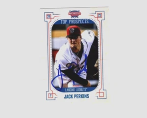 Jack Perkins 2023 MWL Top Prospect autograph signed card Lansing Lugnuts b - Picture 1 of 2