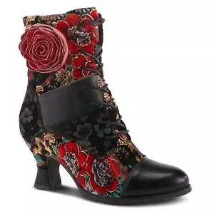 LARTISTE ROSELIA Boots Black Multi New - Picture 1 of 7