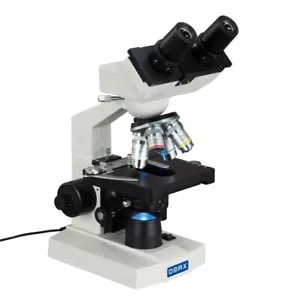 OMAX 40X-2500X Lab Binocular Compound LED Biological Microscope Mechanical Stage - Picture 1 of 9