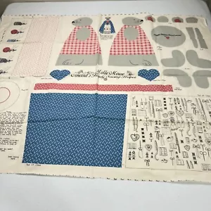 vintage concord fabric panel molly mouse cotton - Picture 1 of 9