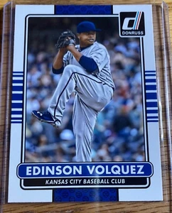 Edinson Volquez #143 2015 Donruss Kansas City Royals MLB Baseball - Picture 1 of 2