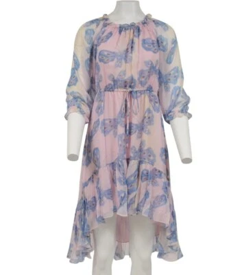 Vestido Camila Diane Von Furstenberg Mujer Talla 6 Rosa Hombro Descubierto Gasa Seda  Foto 1 de 4