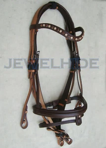 Cinta para cejas multicolor cristal ondulada manivela cavesson banda para nariz caballo brida 4 tamaños - Imagen 1 de 4