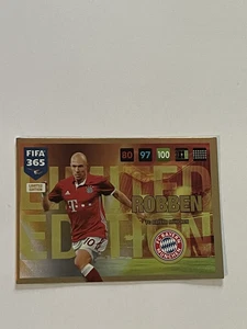 PANINI ADRENALYN XL FIFA 365 2017 ARJEN ROBBEN LIMITED EDITION GREAT - Picture 1 of 2