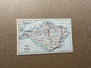 Great Britain 1936 FDC PPC +KEVIII #SG458 +Isle Wight Map Card+Feedwater IOW CXL - Picture 1 of 2