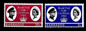 BARBADOS - 1966 - Visita della coppia reale inglese - Imagen 1 de 1