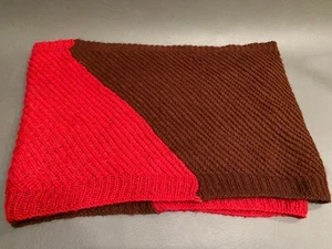 Bufanda The North Face magenta y marrón colorblock tejido infinito - Imagen 1 de 5