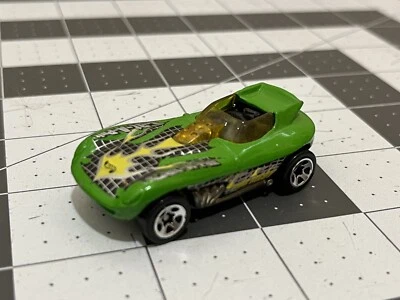 1998 Green Cat-A-Pult Hot Wheels Super Launcher Car Yellow Windshield Thailand - Image 1 of 4
