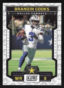 2023 Panini Score #3 Brandin Cooks Scorecard