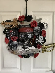 Pirate Theme Hanging Decoration Includes Mask & Swords - Picture 1 of 8