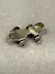 Ciondolo ciondolo vintage scarpe da pattinaggio a rotelle tono oro argento sterling 2317 - Foto 1 di 2